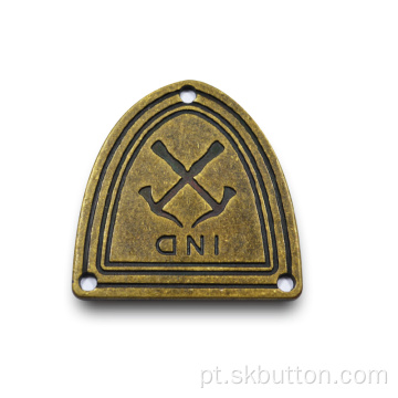 Metal personalizado suporte sem níquel costurar emblemas